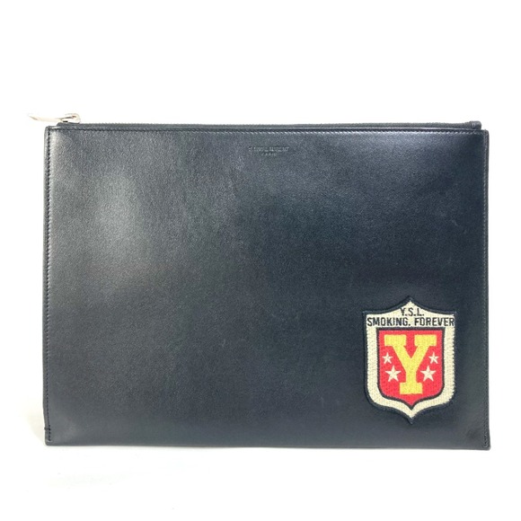 Saint Laurent Paris 397295 Pouch Bag Clutch bag Black - Picture 1 of 10